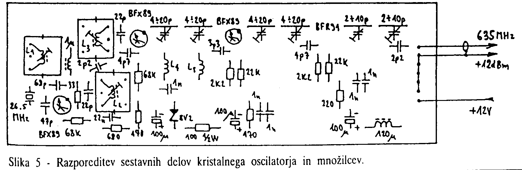 Layout moltiplicatore a quarzo