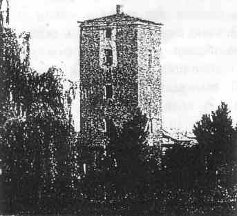 Torre Sacchella; quando si presentava ancora con il suo tetto.